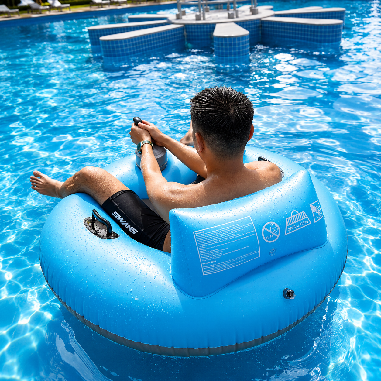 AquaCruze Motorized Pool Float product detail image